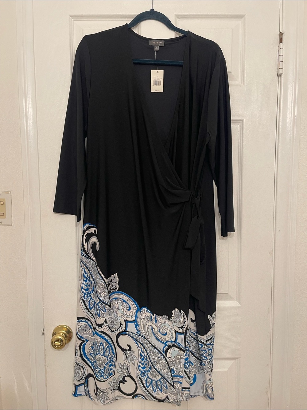 Black wrap dress